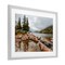 Stupell Industries Pond In The Mountains Framed Print Under Glass, design by Jon Evan